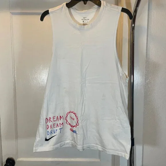 Nike x Flabjacks Dream Dream Drift Dri-Fit Tank Top White RARE - Picture 2 of 4